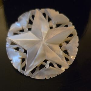 Mother Of Pearl Star Of David Pin